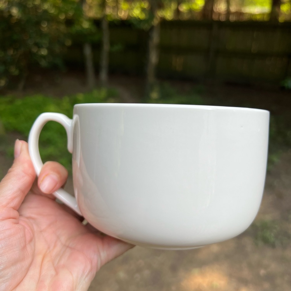 Grandpas Ice Cream Bowl Large Oversized Pink and Blue Ceramic Mug - Picture 5 of 6